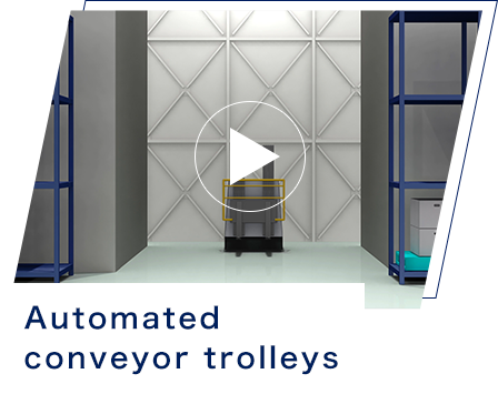 Automated conveyor trolleys