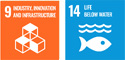 9Industry, innovation, infrastructure 14Life below water